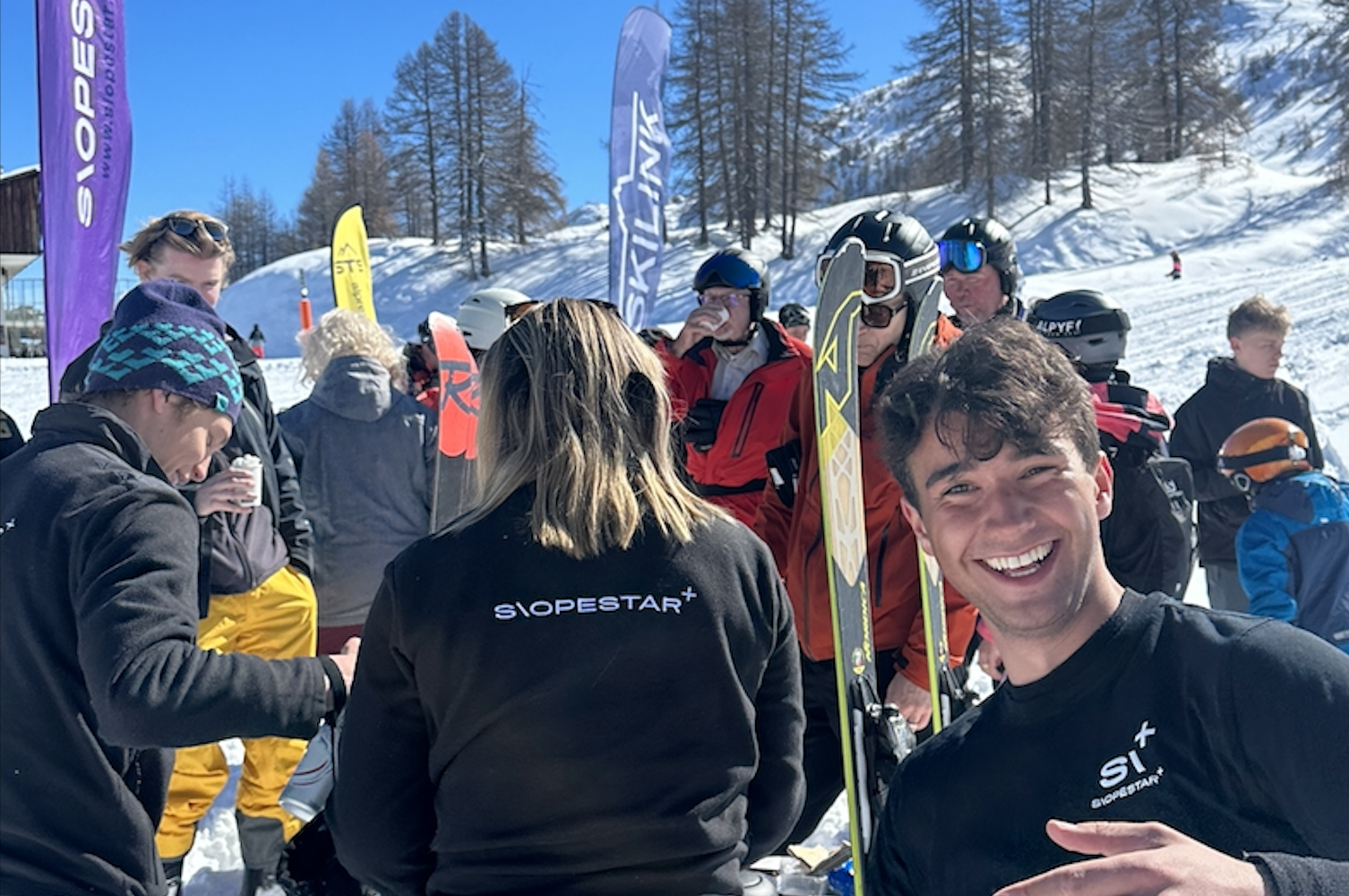 Slopestar guider i sne