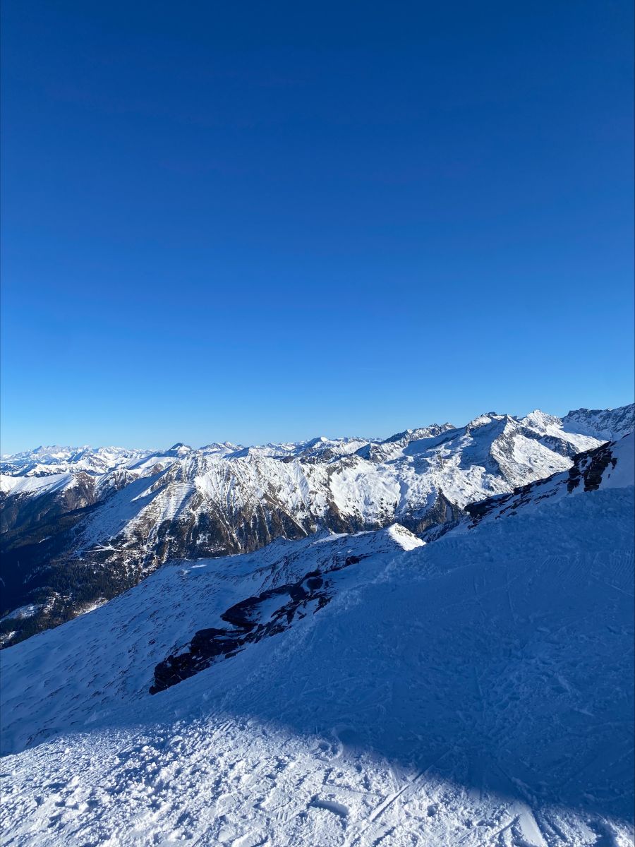 Overview of the austrian alps in Bad Gastein