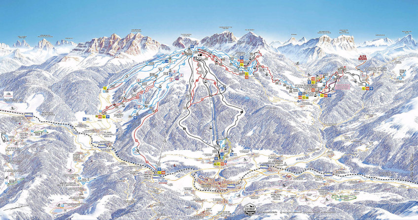 Pistekort: Kronplatz