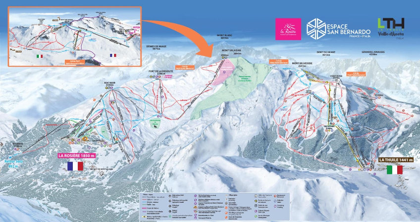 Pistekort: La Thuile
